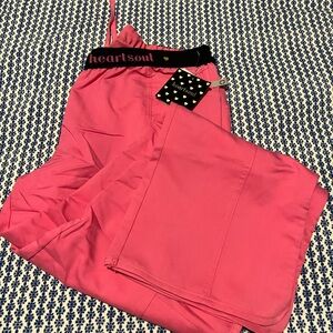 HeartSoul Pink Scrub Pants
